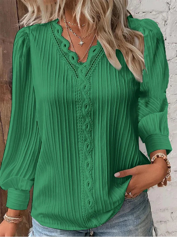 Votre Haut Idéal pour l’Automne - couleur verte
